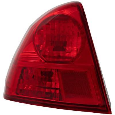 Rareelectrical - Tail Light Compatible With 2003-2005 Honda Civic 1.7L 2.0L I4 D17a1 D17a2 K20a3 Left Driver Side