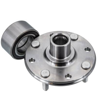 Rareelectrical - Rear Spindle Hub Assembly Compatible With 2000-2004 Volvo S40 2000-2004 Volvo V40 Fwd 4-Lug Abs