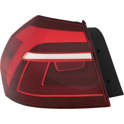 Rareelectrical - Tail Light Compatible With 2017-2019 Volkswagen Passat 1.8L 2.0L I4 Ea390 Ea288 Left Driver Side