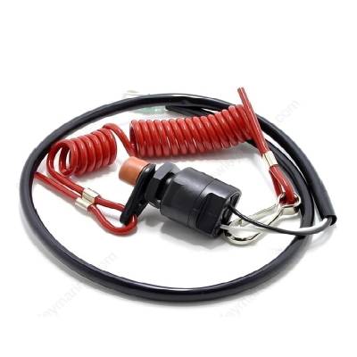 Rareelectrical - New Emergency Cut Off Switch Compatible With Mariner Mercury Yamaha 2 Cyl Commercial 40 Hp 2 2