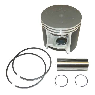 Rareelectrical - New OEM Grade Port Side .020 Over Piston Kit With Rings Compatible With 1984-2006 Yamaha V6 2-Stroke