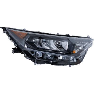 Rareelectrical - Headlight Compatible With 2019-2022 Toyota Rav4 2.5L I4 A25a-Fks A25a-Fxs Right Passenger Side Led