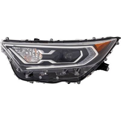 Rareelectrical - New Headlight Compatible With 2019-2021 Toyota Rav4 2.5L I4 A25a-Fks A25a-Fxs Left Driver Side Led