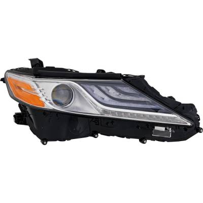 Rareelectrical - Headlight Compatible With 2018 Toyota Camry 2.5L I4 A25a-Fks A25a-Fxs Right Passenger Side Led