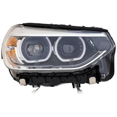 Rareelectrical - Headlight Compatible With 2018-2021 Bmw X3 X4 2.0L 3.0L I4 B48 B58/S58 Right Passenger Side Led