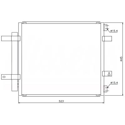 Rareelectrical - A/C Condenser Compatible With 2004-2009 Jaguar Vanden Plas 4.2L V8 C2c026832 C2c26832 Direct Fit OEM