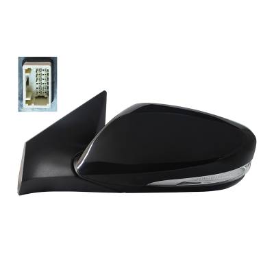 Rareelectrical - OEM Grade Left Driver Side Door Mirror Compatible With 2014-2016 Hyundai Elantra Power Hy1320216