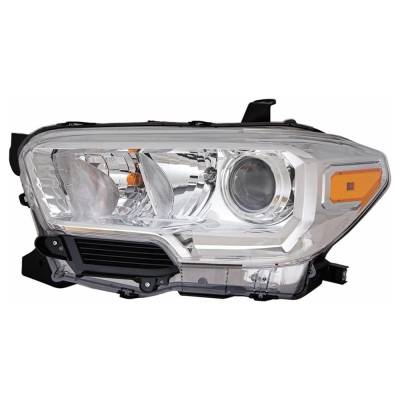 Rareelectrical - New Left Halogen Headlight Compatible With Toyota Tacoma Sr Extended Cab Pickup 2.7L 2019 2020 2021