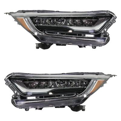 Rareelectrical - New Pair Of Led Headlights Compatible With Honda Cr V Hybrid Lx Sport Utility 4 Door 2.0L 2020 By