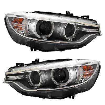 Rareelectrical - New Pair Of Hid Headlights Compatible With Bmw M3 M4 430I 440I 2017 2018 By Part Number