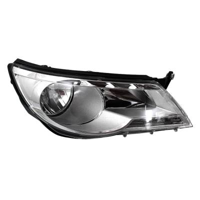 Rareelectrical - New Passenger Side Halogen Headlight Compatible With Volkswagen Tiguan Comfortline Sport 2009-2011