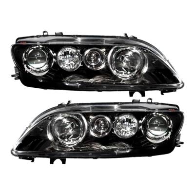 Rareelectrical - New Pair Of Halogen Headlight Compatible With Mazda 6 Sedan Hatchback 2006-2008 By Part Number