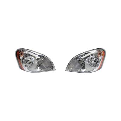 Rareelectrical - New Pair Headlight Fits Freightliner Cascadia 125 Straight 2008-2015 A0651907003