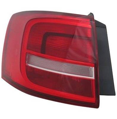Rareelectrical - Left Driver Side Outer Tail Light Assembly Compatible With 2015-2016 Volkswagen Vw Jetta Sedan Gas