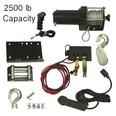 Rareelectrical - New Winch Motor Kit And Remote 2500Lb Compatible With Arctic Cat Canam Atv Utv 77-38-10904 Rw00704