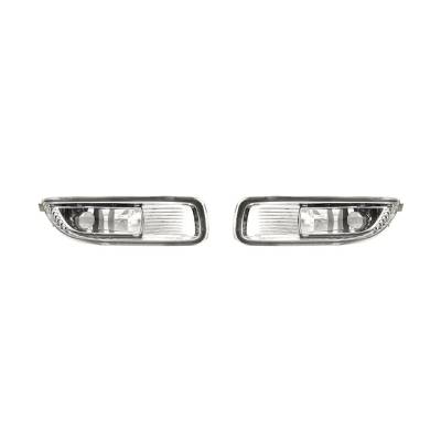 Rareelectrical - New Set Of Two Fog Lights Compatible With Toyota Corolla 2003-2004 8121002060 8122002060 81210-02060