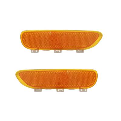 Rareelectrical - New Pair Of Reflector Lights Compatible With Bmw 325Ci 330Ci Coupe 2001-02 2003 63148383012