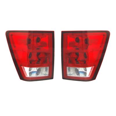 Rareelectrical - New Pair Of Tail Lights Compatible With Jeep Grand Cherokee 2005-2006 Ch2801159 Ch2800159 55156615Af