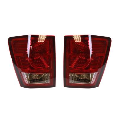 Rareelectrical - New Pair Of Tail Lights Compatible With Jeep Grand Cherokee 2009 2010 Ch2801172 Ch2800172 55079013Ac