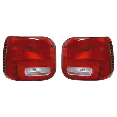Rareelectrical - New Pair Of Tail Lights Compatible With Chrysler Dodge Ram Van B1500 B2500 B3500 B150 1994-2001 2002