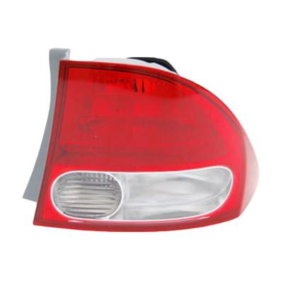 Rareelectrical - New Right Tail Light Compatible With Honda Civic Sedan 2009-2011 Ho2819138 33501-Sna-A51 33501Snaa51