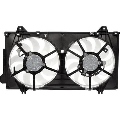 RAREELECTRICAL - New Dual Cooling Fan Assembly Compatible With Mazda Touring 4 Cyl 2.5L Grand Touring 4 Cyl 2.5L Gt 4