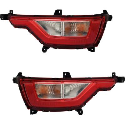 Rareelectrical - New Pair Of Back Up Lights Compatible With Kia Niro Ex Touring Sport Utility Niro Ex Sport Utility