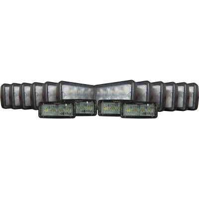 Rareelectrical - Led Cab Headlight Fender Light Kit Compatible With John Deere 8000 Series Tractor 8100 8200 8300