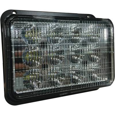 Rareelectrical - Led Headlight Spot Flood Combo Compatible With New Holland Tm115 Tm120 Tm125 Tm130 Tm135 Tm140 Tm150