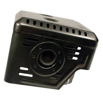 Rareelectrical - Muffler Assembly With Shield Compatible With Honda Gx390 13Hp Gx340 11Hp Ohv 4-Stroke Horizontal