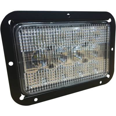 Rareelectrical - Led Headlight 60W 3500 Lumens Spot/Flood Beam Upper Cab Light Compatible With Massey Ferguson 8680