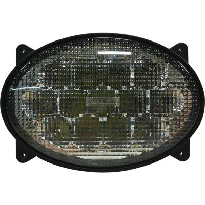 Rareelectrical - Led Oval Hood Headlight Hi/Lo Compatible With John Deere 8130 8230 8330 8430 8530 9120 9220 9320