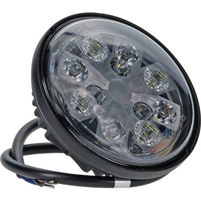 Rareelectrical - 4.5 Inch Led Sealed Round Hi/Lo Beam 2200 Lumens Compatible With 2155-8850 Tractor 3300-8820 Combine