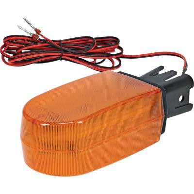 Rareelectrical - Amber Led Rear Extremity Warning Light Compatible With John Deere 6250R 6120M 6130R 6215 6230 6330
