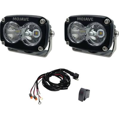 Rareelectrical - Mojave 2X3 Led Racing Light Kit Spot Flood Compatible With Off-Road Utvs Atvs Side-By-Sides Trucks