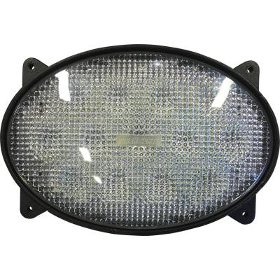 Rareelectrical - Led Oval Combine Roof Light Flood 6000 Lumens 65W 12-24V Plug And Play Compatible With Case Ih