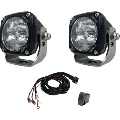 Rareelectrical - Mojave Series Dual 3 Inch Led Racing Light Kit 6000 Lumens 80W 12-24V 2 Lights Wiring Harness 3