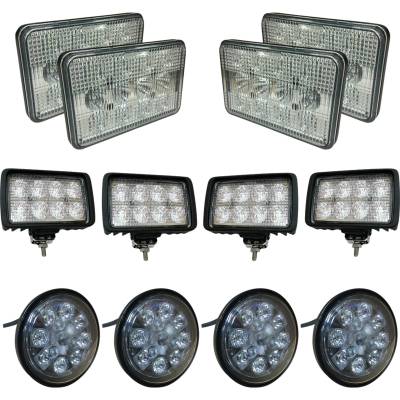 Rareelectrical - 12-Piece Led Light Kit Compatible With 1997-2001 John Deere 9000 Series 9100 9200 9300 9400 9300T