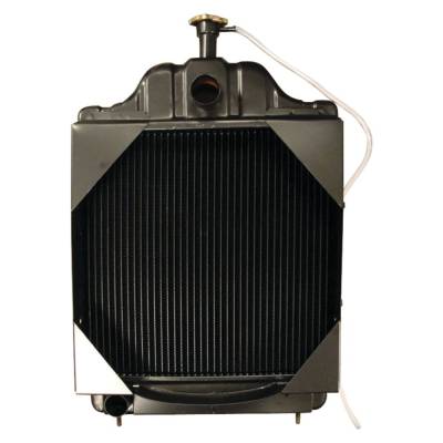 Rareelectrical - Radiator 3 Row 17.75 X 18.25 Inch Core Compatible With Case 580C 584C 585C 586C Backhoe Loader