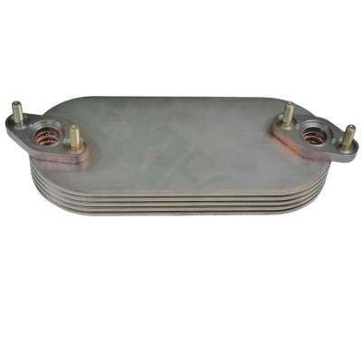 Rareelectrical - Engine Oil Cooler Compatible With 1998-2008 Jcb 3Cx/4Cx 1006 6.0L 365 Cid Brick Type 5-Plate Backhoe