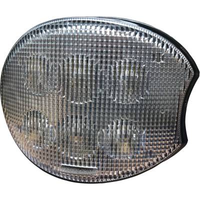 Rareelectrical - Right Side Led Oval Corner Light High Beam Flood 2000 Lumens 30W Plug Play Compatible With John