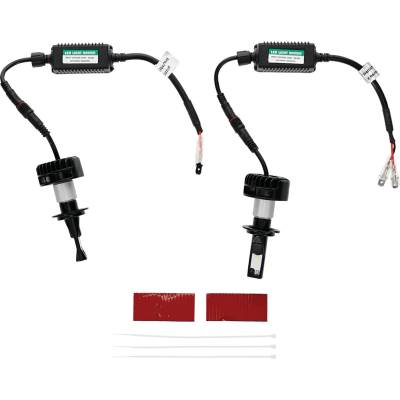 Rareelectrical - Led Headlight Conversion Kit H7 Compatible With Halogen Low Beam High Beam Bulb Replacement 16W 1400