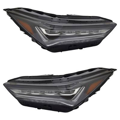 Rareelectrical - New Pair Of Headlights Compatible With Acura Mdx Type S Sport Utility 2022-2024 By 33100-Tya-A11