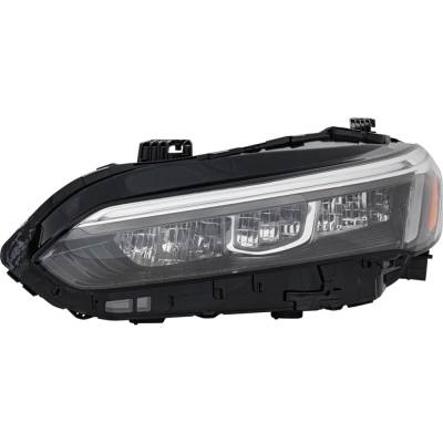 RAREELECTRICAL - Headlight Compatible With 2022-2024 Honda Civic 2.0L 1.5L I4 L15ca K20c1 Left Driver Side Led