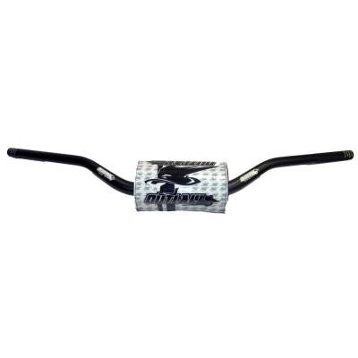 Rareelectrical - 1-1/8" High Straight Style Handlebars Compatible With Atv Motocross Off-Road Dirt Bike Oversized