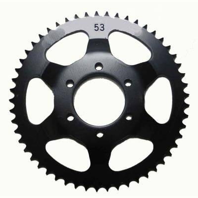 Rareelectrical - Rear Drive Sprocket 53T 428 Chain Steel Compatible With Yamaha Bolt Xt 225 Serow Tt-R 225 Tt 225 Ty