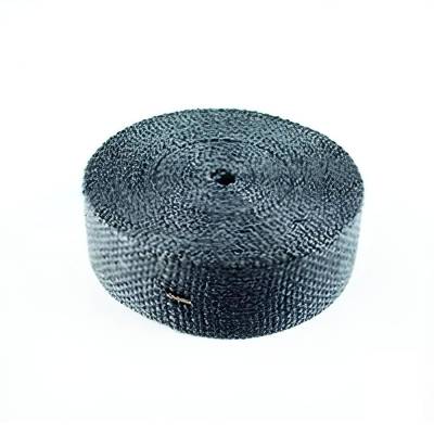 Rareelectrical - Black Exhaust Header Wrap 2 Inch X 50 Foot Roll Compatible With Marine Inboard Sterndrive Motorcycle