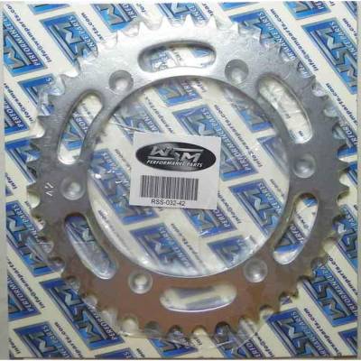 Rareelectrical - Rear Drive Sprocket 42T 520 Chain Steel Compatible With Suzuki Pe 175 Pe 250 Rm 250 (Early) Rm 400