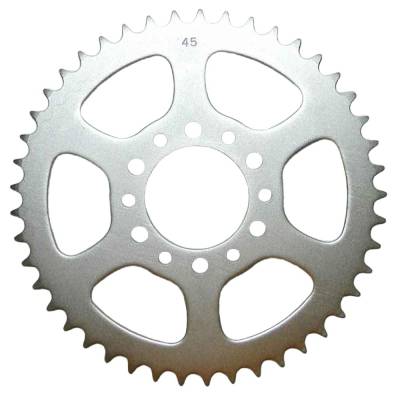 Rareelectrical - Rear Drive Sprocket 45T 520 Chain Steel Compatible With Suzuki Dr 200 (Dr200se) Sp 200 1986-2013