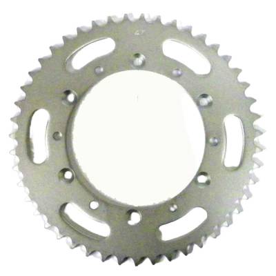Rareelectrical - 47 Tooth Rear Sprocket 520 Chain Compatible With 1985-2025 Kawasaki Kx 125 Kx 250 (2-Stroke) Kx 500